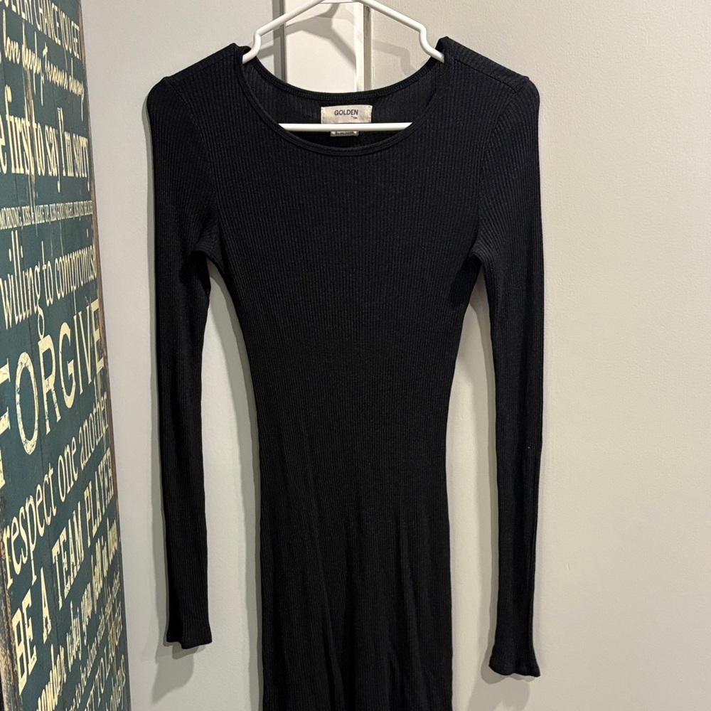 Aritzia Black Long Sleeve Dress